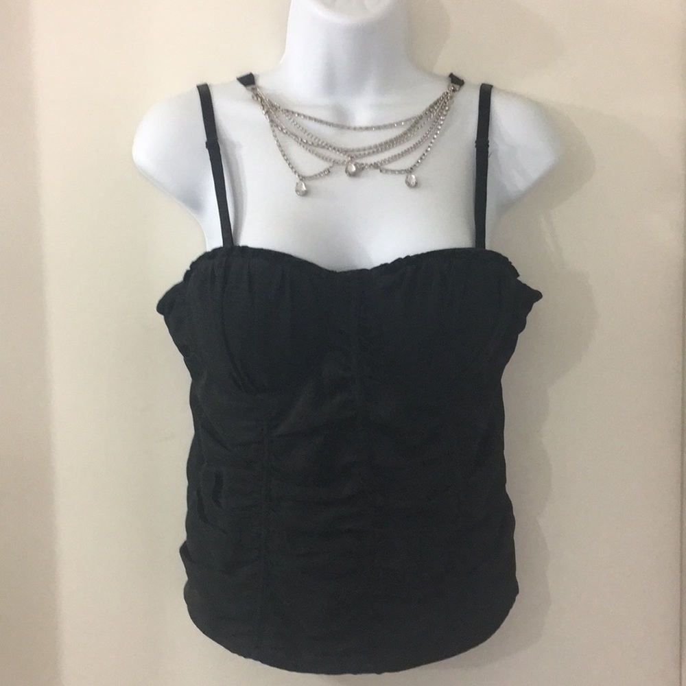 Black Cami build in Bra size L  so cute !